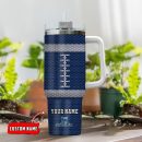 New England Patriots NFL Crystal Custom Stanley Quencher 30oz-40oz Stainless Steel Tumbler Hot And Cold Tumbler