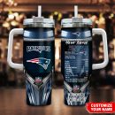 New England Patriots NFL Nutrition Facts Custom Stanley Quencher 30oz-40oz Stainless Steel Tumbler Hot And Cold Tumbler