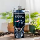 New England Patriots NFL Nutrition Facts Custom Stanley Quencher 30oz-40oz Stainless Steel Tumbler Hot And Cold Tumbler