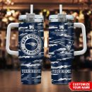 New England Patriots NFL Camo Pattern Custom Stanley Quencher 30oz-40oz Stainless Steel Tumbler Hot And Cold Tumbler