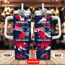 New England Patriots NFL Custom Stanley Quencher 30oz-40oz Stainless Steel Tumbler Hot And Cold Tumbler