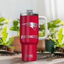 New England Patriots NFL Laser Engraved Effect Custom Stanley Quencher 30oz-40oz Stainless Steel Tumbler Hot And Cold Tumbler