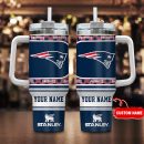 New England Patriots NFL Custom Stanley Quencher 30oz-40oz Stainless Steel Tumbler Hot And Cold Tumbler