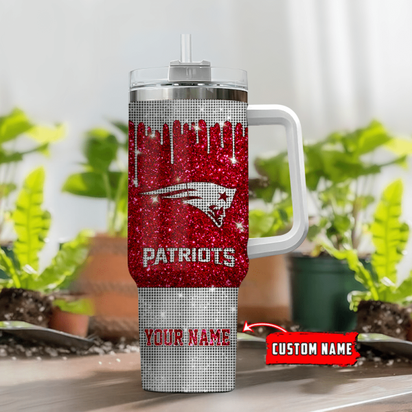New England Patriots NFL Custom Stanley Quencher 30oz-40oz Stainless Steel Tumbler Hot And Cold Tumbler - Image 2