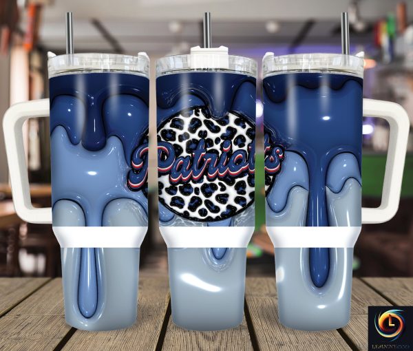 New England Patriots NFL Custom Stanley Quencher 30oz-40oz Stainless Steel Tumbler Hot And Cold Tumbler