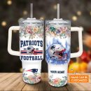 New England Patriots NFL Custom Stanley Quencher 30oz-40oz Stainless Steel Tumbler Hot And Cold Tumbler