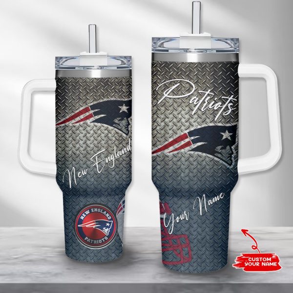 New England Patriots NFL Custom Stanley Quencher 30oz-40oz Stainless Steel Tumbler Hot And Cold Tumbler