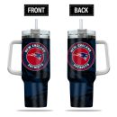 New England Patriots NFL Custom Stanley Quencher 30oz-40oz Stainless Steel Tumbler Hot And Cold Tumbler