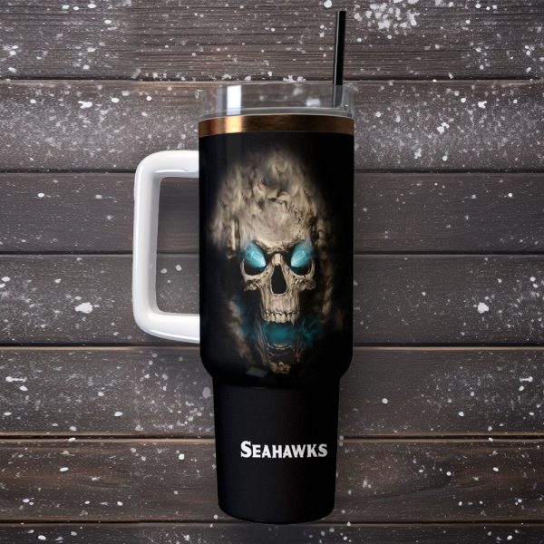 Seattle Seahawks NFL Sports Custom Stanley Quencher 30oz-40oz Stainless Steel Tumbler Hot And Cold Tumbler - Image 2