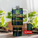 Seattle Seahawks NFL Custom Stanley Quencher 30oz-40oz Stainless Steel Tumbler Hot And Cold Tumbler