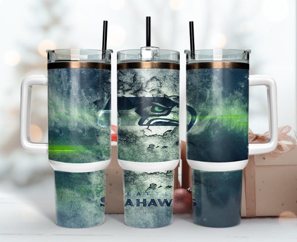 Seattle Seahawks NFL Custom Stanley Quencher 30oz-40oz Stainless Steel Tumbler Hot And Cold Tumbler