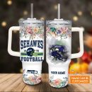 Seattle Seahawks NFL Custom Stanley Quencher 30oz-40oz Stainless Steel Tumbler Hot And Cold Tumbler