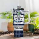 Seattle Seahawks NFL Super Bowl Champs Pride Custom Stanley Quencher 30oz-40oz Stainless Steel Tumbler Hot And Cold Tumbler