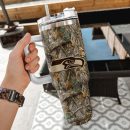 Seattle Seahawks NFL Hunting Realtree Custom Stanley Quencher 30oz-40oz Stainless Steel Tumbler Hot And Cold Tumbler