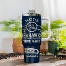 Seattle Seahawks NFL Custom Stanley Quencher 30oz-40oz Stainless Steel Tumbler Hot And Cold Tumbler