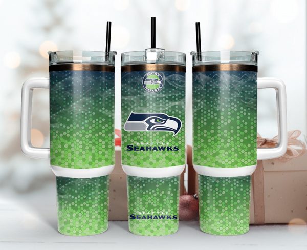 Seattle Seahawks NFL Custom Stanley Quencher 30oz-40oz Stainless Steel Tumbler Hot And Cold Tumbler
