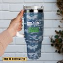 Seattle Seahawks Football NFL Sport Custom Stanley Quencher 30oz-40oz Stainless Steel Tumbler Hot And Cold Tumbler