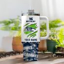 Seattle Seahawks NFL Custom Stanley Quencher 30oz-40oz Stainless Steel Tumbler Hot And Cold Tumbler