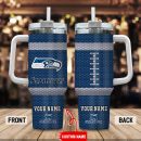 Seattle Seahawks NFL Crystal Custom Stanley Quencher 30oz-40oz Stainless Steel Tumbler Hot And Cold Tumbler
