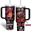 Tampa Bay Buccaneers NFL Custom Stanley Quencher 30oz-40oz Stainless Steel Tumbler Hot And Cold Tumbler