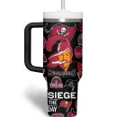 Tampa Bay Buccaneers NFL Custom Stanley Quencher 30oz-40oz Stainless Steel Tumbler Hot And Cold Tumbler