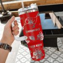 Tampa Bay Buccaneers NFL Custom Stanley Quencher 30oz-40oz Stainless Steel Tumbler Hot And Cold Tumbler