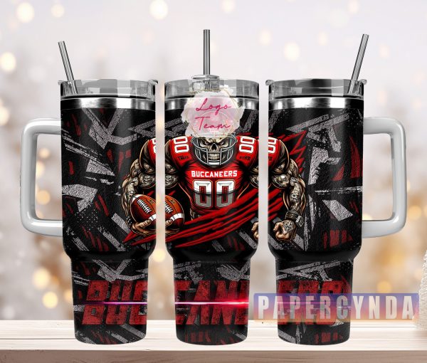 Tampa Bay Buccaneers Custom Stanley Quencher 30oz-40oz Stainless Steel Tumbler Hot And Cold Tumbler