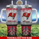 Tampa Bay Buccaneers Glitter NFL Custom Stanley Quencher 30oz-40oz Stainless Steel Tumbler Hot And Cold Tumbler