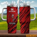 Tampa Bay Buccaneers NFL Custom Stanley Quencher 30oz-40oz Stainless Steel Tumbler Hot And Cold Tumbler