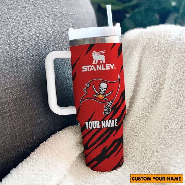 Tampa Bay Buccaneers NFL Custom Stanley Quencher 30oz-40oz Stainless Steel Tumbler Hot And Cold Tumbler - Image 2
