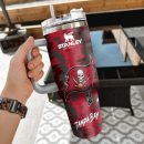 NFL Tampa Bay Buccaneers Custom Stanley Quencher 30oz-40oz Stainless Steel Tumbler Hot And Cold Tumbler