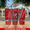 Tampa Bay Buccaneers NFL Custom Stanley Quencher 30oz-40oz Stainless Steel Tumbler Hot And Cold Tumbler