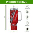 Tampa Bay Buccaneers NFL Custom Stanley Quencher 30oz-40oz Stainless Steel Tumbler Hot And Cold Tumbler
