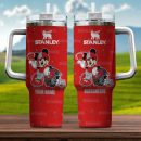 Tampa Bay Buccaneers NFL Mickey Mouse Custom Stanley Quencher 30oz-40oz Stainless Steel Tumbler Hot And Cold Tumbler