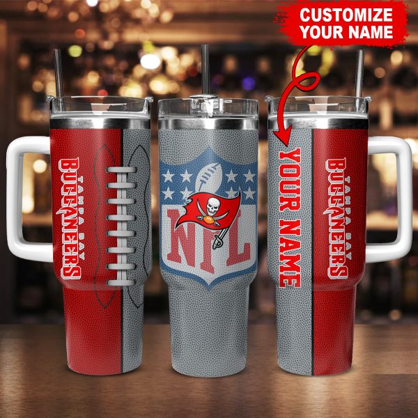 Tampa Bay Buccaneers NFL Custom Stanley Quencher 30oz-40oz Stainless Steel Tumbler Hot And Cold Tumbler - Image 2