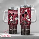 Tampa Bay Buccaneers NFL Mickey Mouse Glitter Custom Stanley Quencher 30oz-40oz Stainless Steel Tumbler Hot And Cold Tumbler