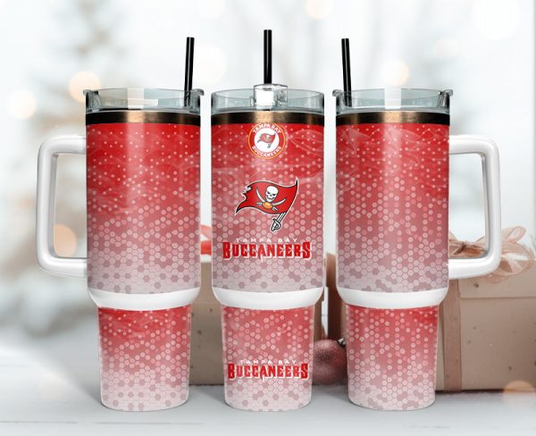 Tampa Bay Buccaneers NFL Custom Stanley Quencher 30oz-40oz Stainless Steel Tumbler Hot And Cold Tumbler