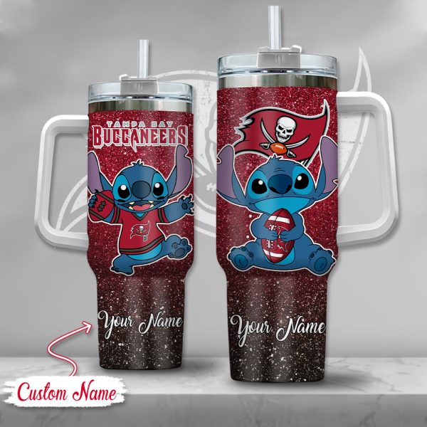 Tampa Bay Buccaneers NFL Custom Stanley Quencher 30oz-40oz Stainless Steel Tumbler Hot And Cold Tumbler