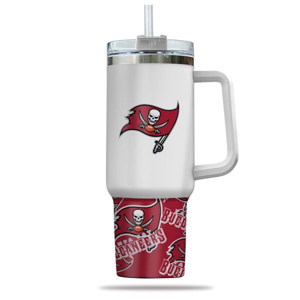 Tampa Bay Buccaneers NFL Custom Stanley Quencher 30oz-40oz Stainless Steel Tumbler Hot And Cold Tumbler - Image 2