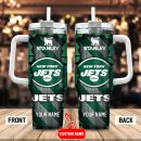 New York Jets NFL Custom Stanley Quencher 30oz-40oz Stainless Steel Tumbler Hot And Cold Tumbler