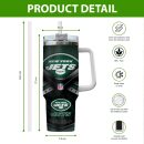 New York Jets NFL Custom Stanley Quencher 30oz-40oz Stainless Steel Tumbler Hot And Cold Tumbler