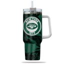 New York Jets NFL Custom Stanley Quencher 30oz-40oz Stainless Steel Tumbler Hot And Cold Tumbler