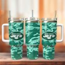 New York Jets Football NFL Sport Custom Stanley Quencher 30oz-40oz Stainless Steel Tumbler Hot And Cold Tumbler