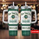 New York Jets NFL Jim Beam Custom Stanley Quencher 30oz-40oz Stainless Steel Tumbler Hot And Cold Tumbler