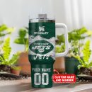 New York Jets NFL Custom Stanley Quencher 30oz-40oz Stainless Steel Tumbler Hot And Cold Tumbler