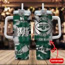 New York Jets NFL Custom Stanley Quencher 30oz-40oz Stainless Steel Tumbler Hot And Cold Tumbler