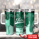 New York Jets NFL Custom Stanley Quencher 30oz-40oz Stainless Steel Tumbler Hot And Cold Tumbler