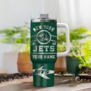 New York Jets NFL Custom Stanley Quencher 30oz-40oz Stainless Steel Tumbler Hot And Cold Tumbler