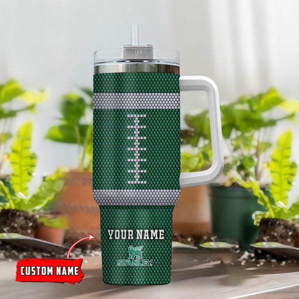 New York Jets NFL Crystal Custom Stanley Quencher 30oz-40oz Stainless Steel Tumbler Hot And Cold Tumbler - Image 2