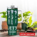 New York Jets NFL Energy Nutrition Facts Custom Stanley Quencher 30oz-40oz Stainless Steel Tumbler Hot And Cold Tumbler